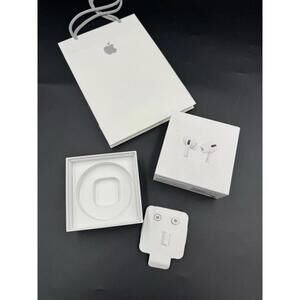 Authentic Apple Empty Box for Airpods  Pro Box Only with Bag and Ear Cover Repla